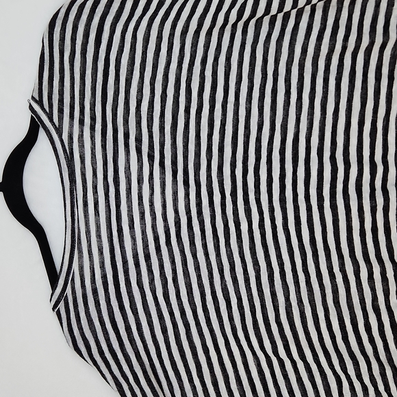 Ana Women's Knit button-up Top Stripes Black White Size XL - Picture 8 of 8